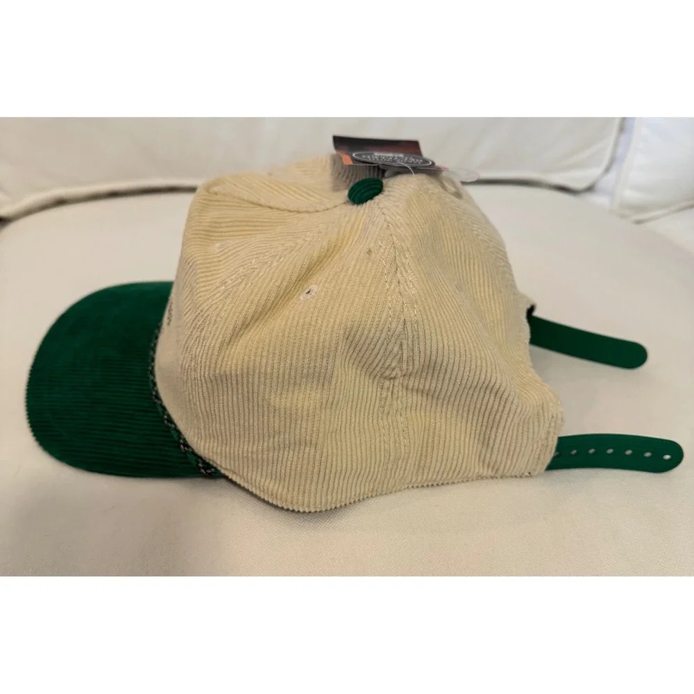 Yellowstone Dutton‎ Ranch corduroy baseball cap green brim beige mens womens